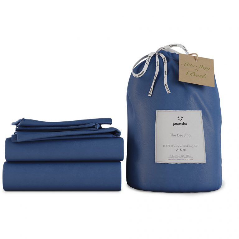 Panda London 100 Bamboo Bedding Navy King